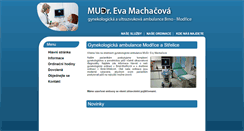 Desktop Screenshot of machacova.cz